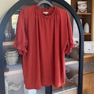 Madewell Textured Dot Blouse 1x